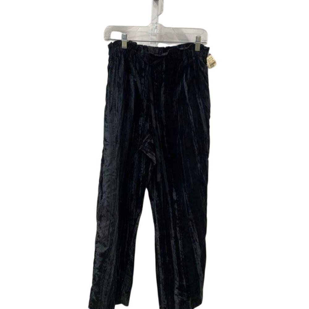 Vintage Rafella Petite Women's Black Velvet Pants - M new with tags‎